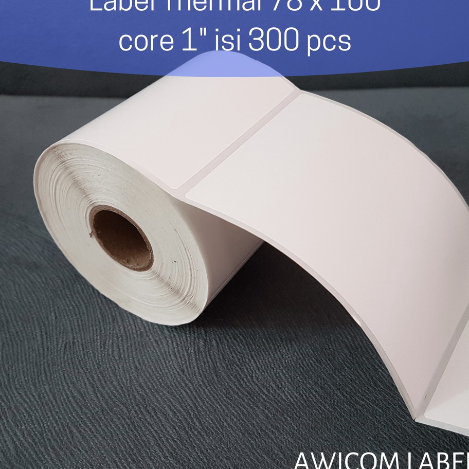 

COD NEWPRODUCT Label Thermal 78x1 mm 78 x 1 core 1 inch isi 3 pcs