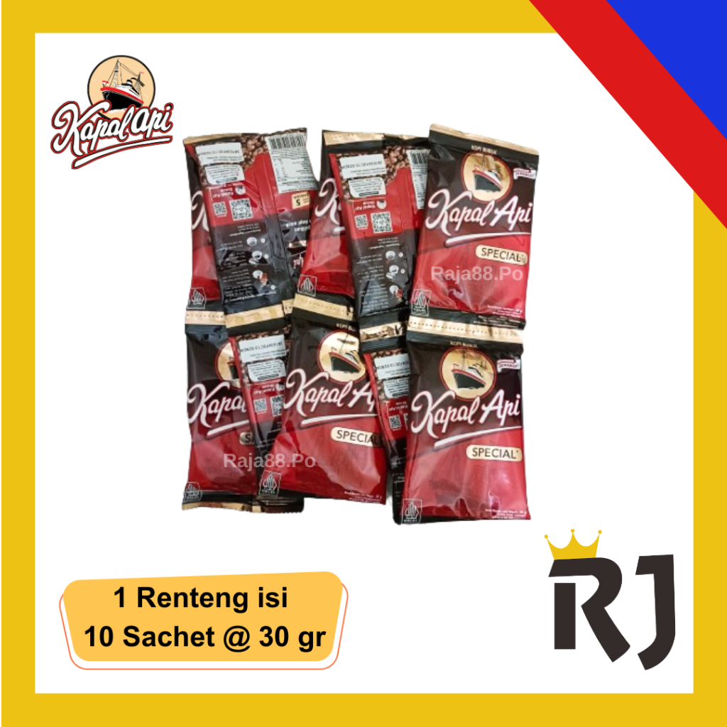 

Kopi Kapal Api Spesial 30 gram Renteng (Isi 10 Sachet @30 gram)