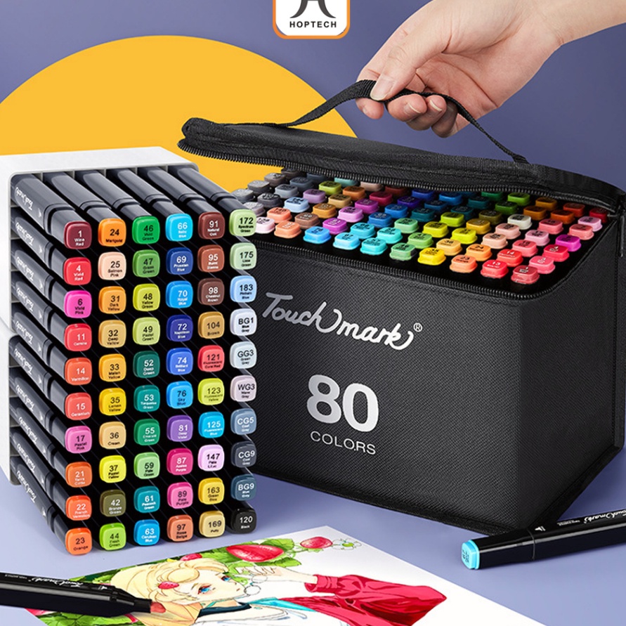 

HOT Aimilo Spidol Warna Warni 1 Set Sketch Marker 2 Tip Touch Marker 4868 Warna
