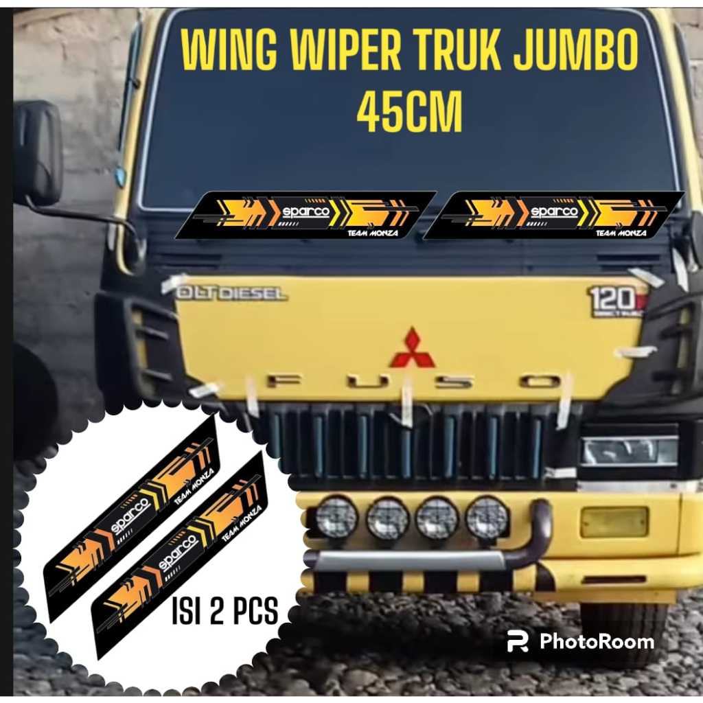 Wing Wiper Variasi Wiper Mobil Truk Canter Fuso 45Cm ( Sepasang )