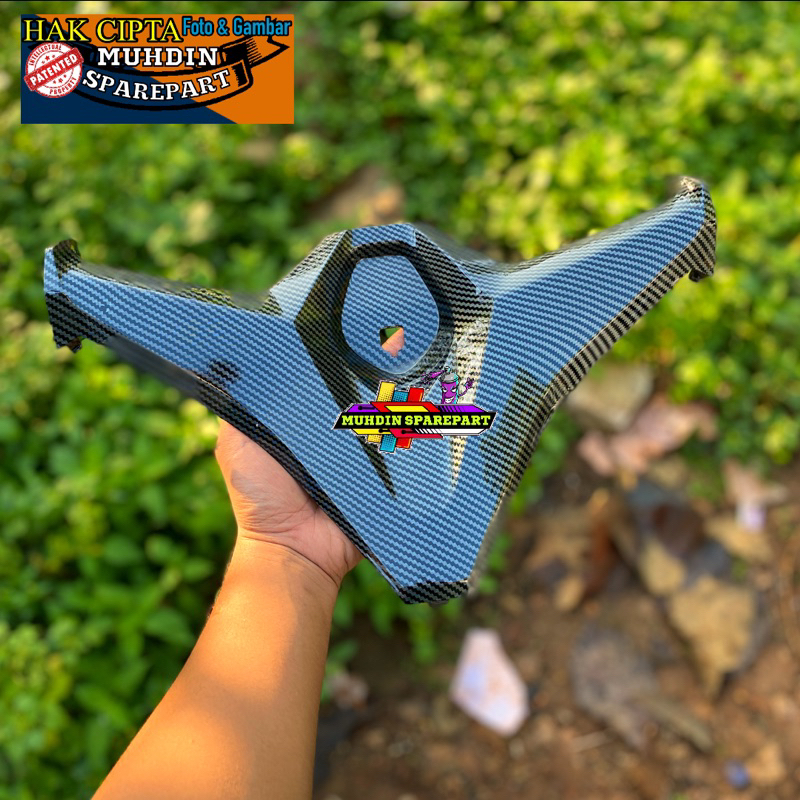 Cover rak laci dasbor vario 125/150 new led 2018-2021 carbon celup wtp