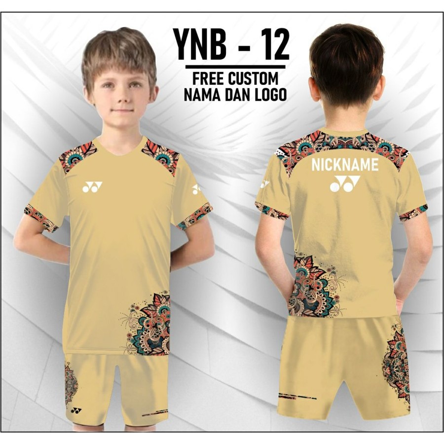 Setelan celana jersey badminton anak kaos yonex batik baju oalah raga bulu tangkis