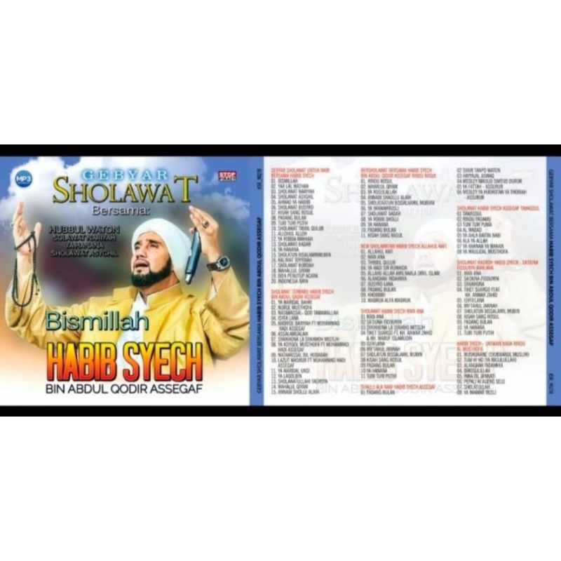 Kaset Audio Lagu Mp3 Sholawat Bismillah  Habib Syech