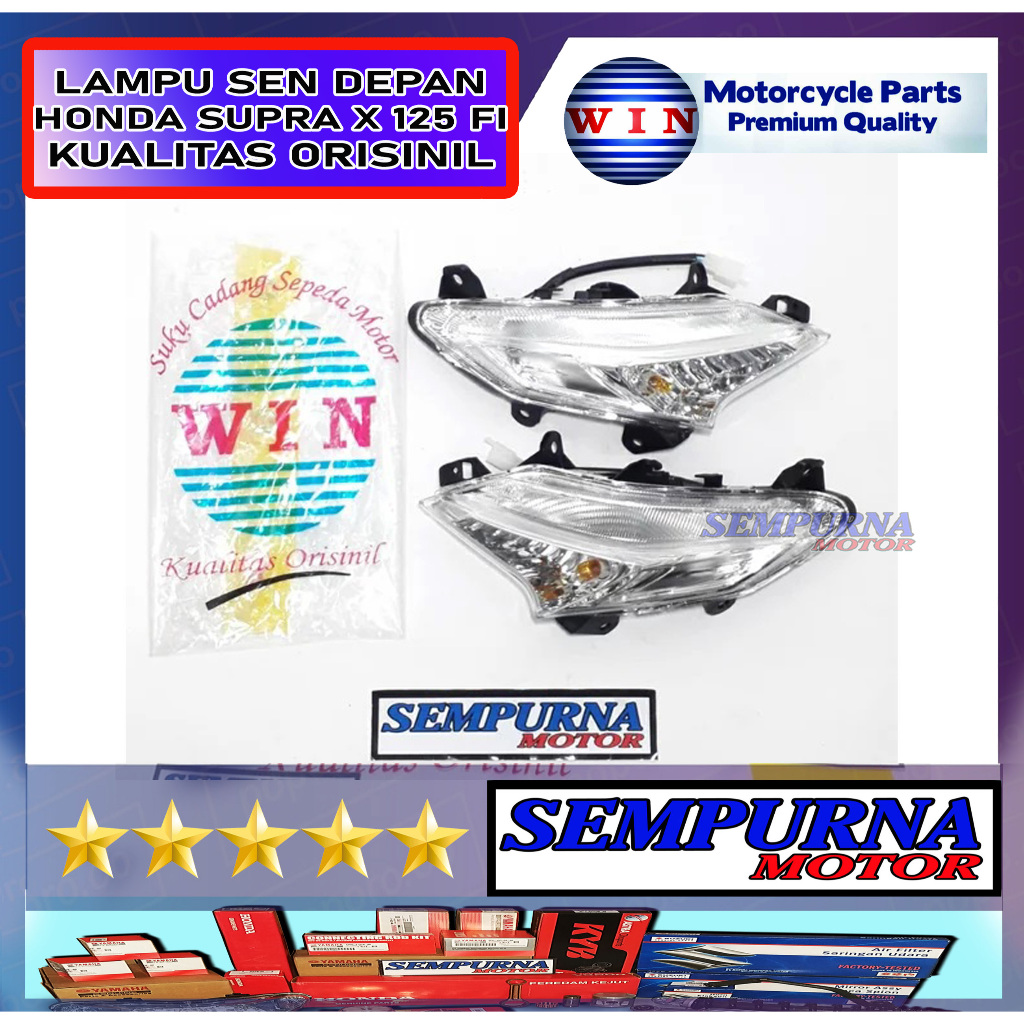 Merek Win Kualitas Original Lampu Sen Depan Supra X 125 Fi K41 2014 2015 2016 2017 2018 2019 2020 20