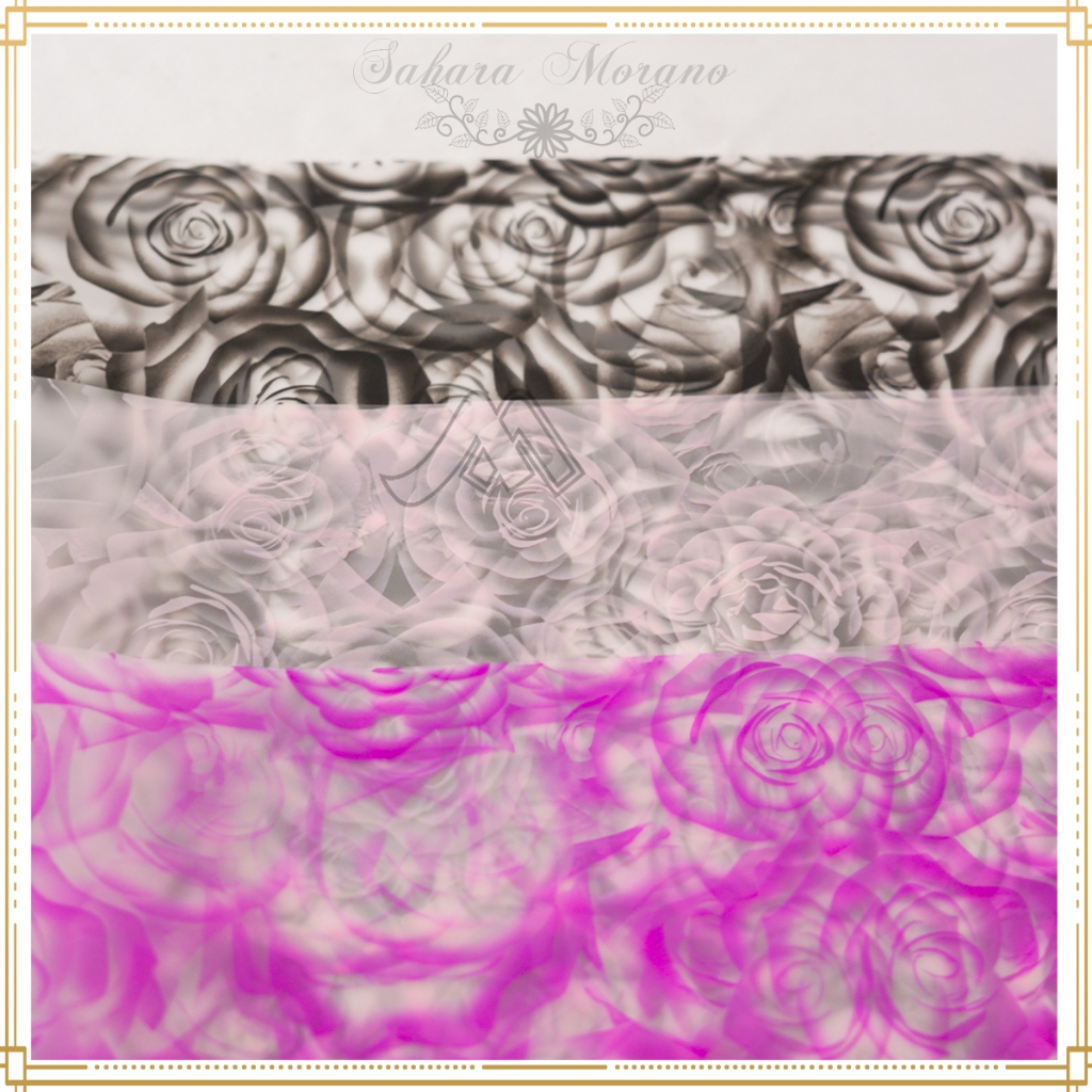 

20 Pcs Flower Wrapping List Gold Motif Full Bunga Wrapping Cellophane Paper Untuk Buket Bunga