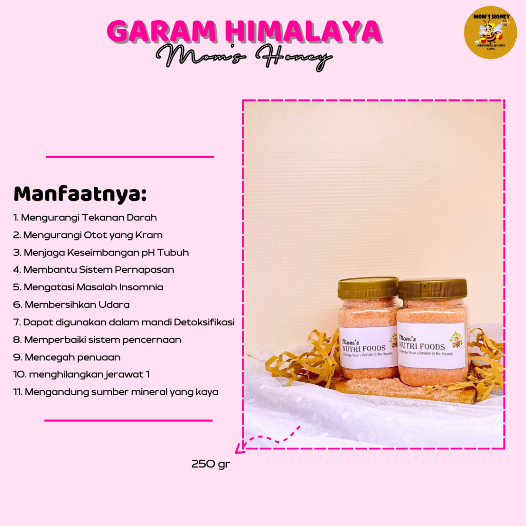 

Garam Himalaya Original By Mom's Honey / Himsalt 250 Gram