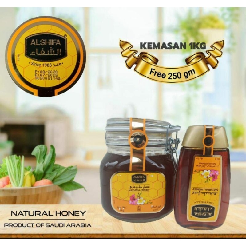 

Madu al shifa 500gr gratis 125gr Natural Honey-Madu Arab Al shifa