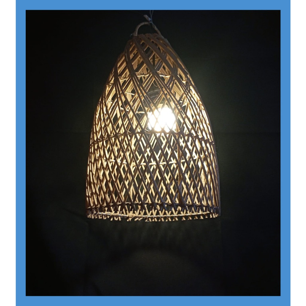 LAMPION ROTAN D20CM / lampu rotan gantung estetik / lampion rotan D 20 CM / lampu gantung D 20 CM/Ka