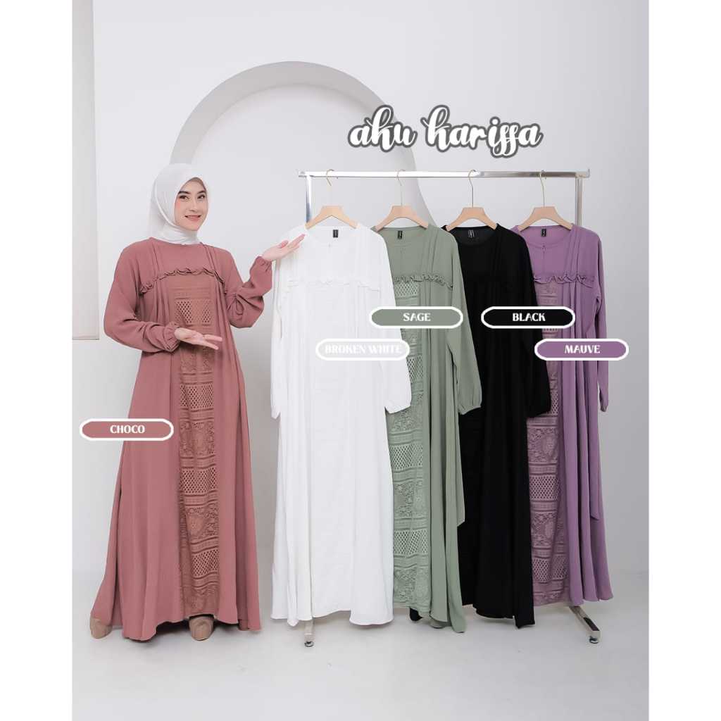 Agnia dress brukat Aku karissa,gamis brukat