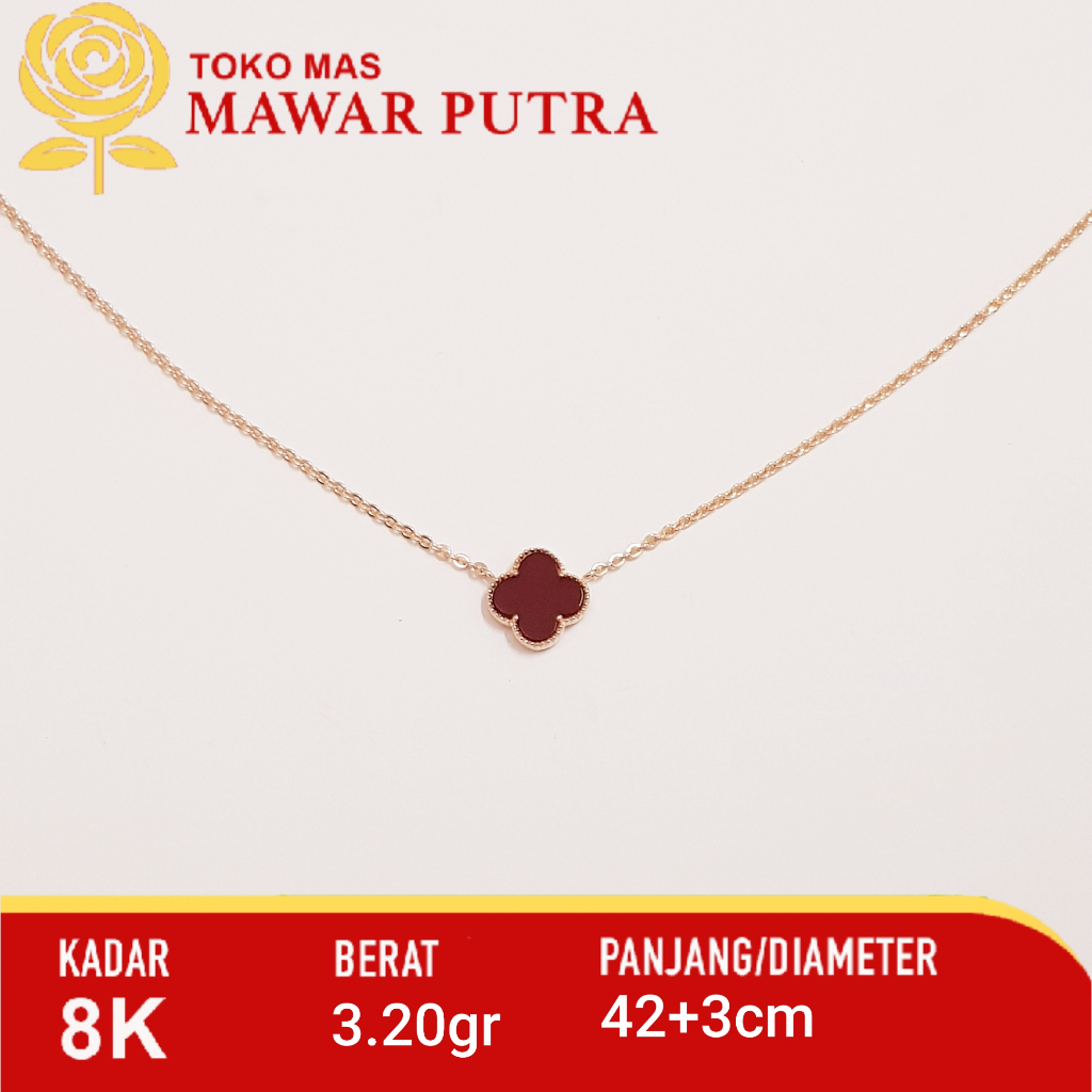 Kalung New CMIP Vancleef Gold Kadar Emas 8K