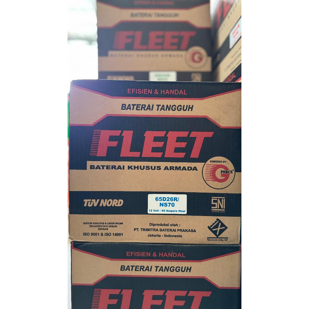 Aki Mobil FLEET Premium NS70 mobil Dyna, Colt Diesel, Fuso, MU-X, dll