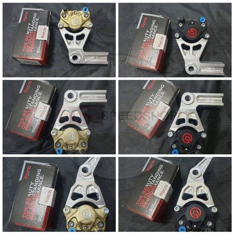 Breket Bracket Caliper Kaliper Pala Babi Belakang RC3 Ninja 150 RR R SS ZX150 KR150 KRR150 Atas Bawa