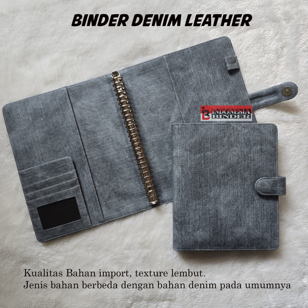 

BINDER PREMIUM BAHAN JEANS/DENIM ukuran A6, A5, B5