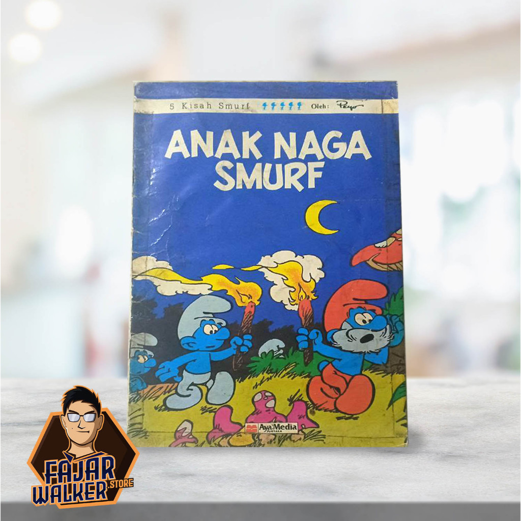 Komik 5 Kisah Smurf - Anak Naga Smurf by Peyo. Preloved
