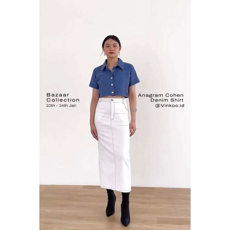 AMYGO Anagram denim shirt Never Been Used