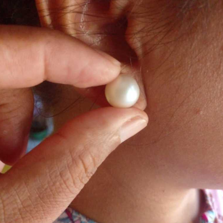 Anting Giwang Perak 925 Mutiara Lombok Asli Air Laut Grade A 12 mm Bersertifikat MLGPL1