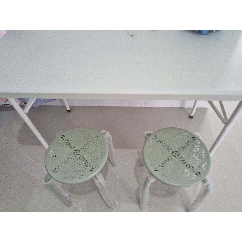 meja makan dapur set kursi 2