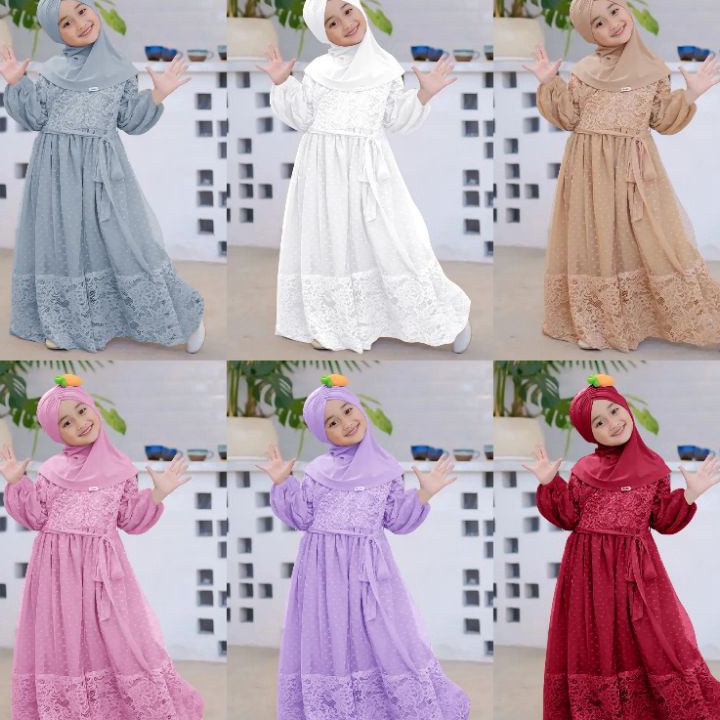 Terlaku DRESS MELODI 311 TAHUN  DRESS BROKAT ANAK PEREMPUAN TERBARU  BAJU PESTA ANAK PEREMPUAN  BAJU