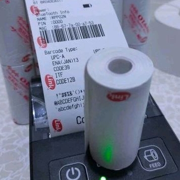 

paket 4kg isi 100 Roll kertas struk kasir logo link 58x30mm coreless