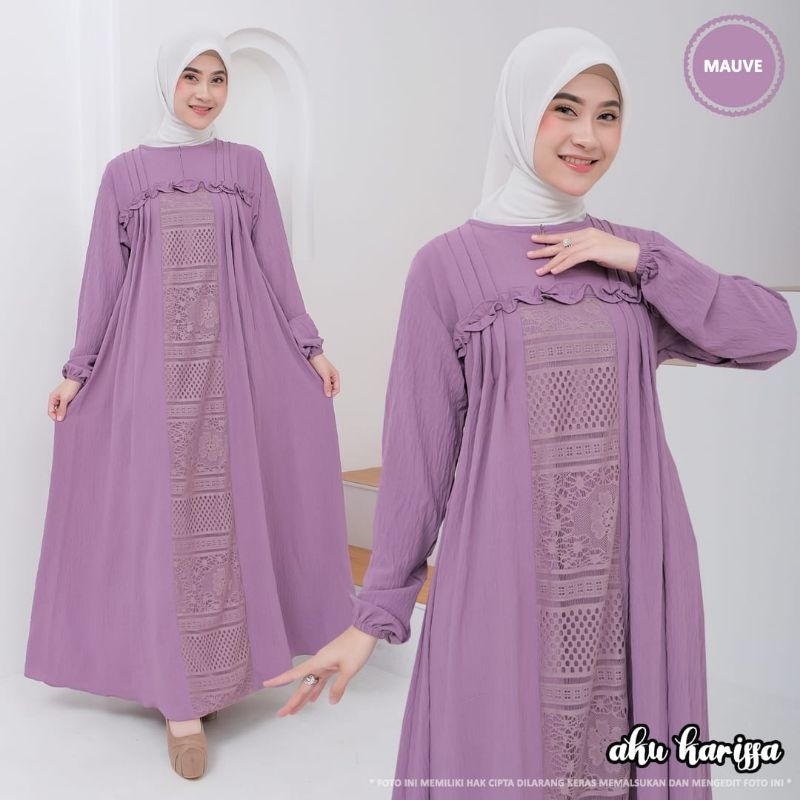 GAMIS AGNIA ORI AKU KARISSA DRESS CANTIK MASAKINI OOTD KONDANGAN KEKINIAN