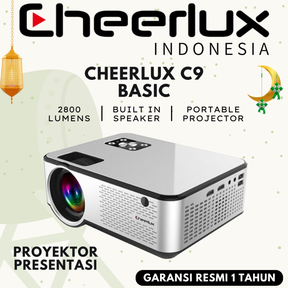 Paling Diminati Proyektor Presentasi  CHEER C9  Proyektor CHEER C9 BASIC 28 Lumens