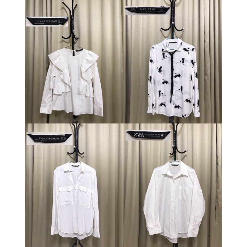 Kemeja Wanita / Kemeja Zara / Kemeja Polos / Kemeja Putih / Kemeja Putih Zara / Blouse Zara / Zara