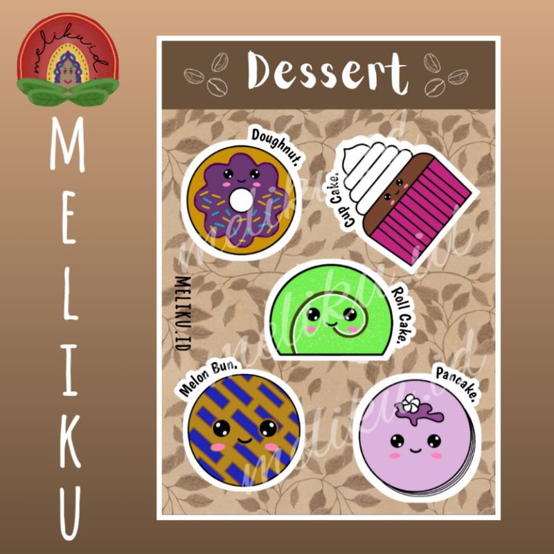 

Stiker Lucu Tema Dessert Coffee Brown Murah Aesthetic BACA DESKRIPSI