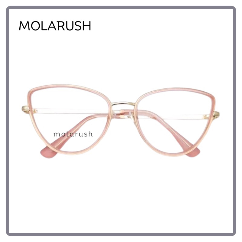 KACAMATA MINUS FRAME AMAYA LENSA ANTI RADIASI | KACAMATA PHOTOCROMIC | KACA MATA WANITA CAT EYE 9852