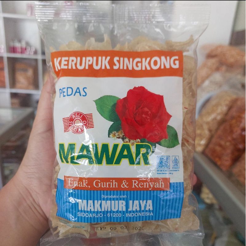 

kerupuk singkong/kerupuk pedas cap mawar