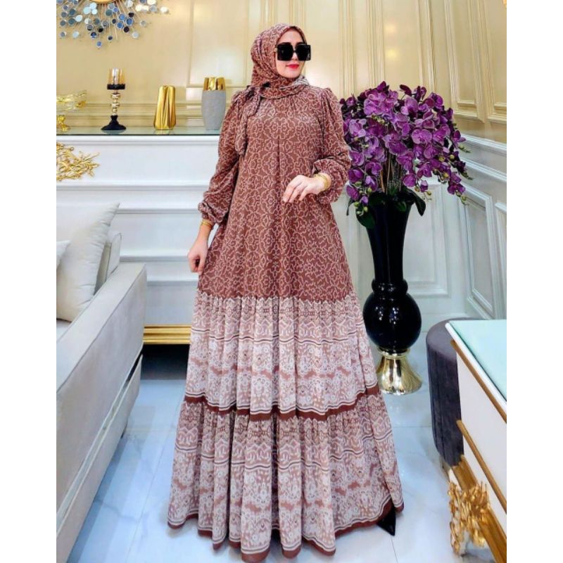 SN Milan DRESS SET HIJAB SEGI EMPAT TERKINI