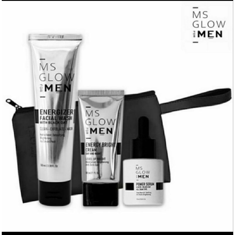 Ms Glow For Men Facial Wash / Cream / Serum ORI BPOM / Sabun Cuci Muka