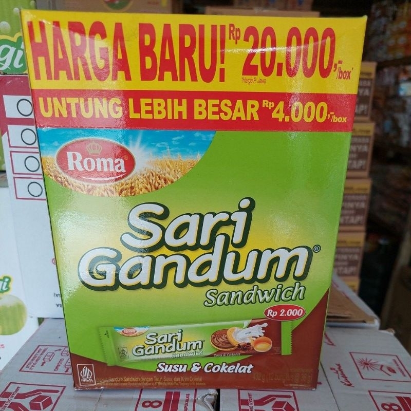 

Roma Sari Gandum isi 12 pcs @36gr