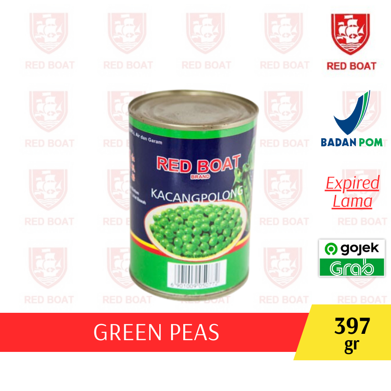 

Kacang Polong Kaleng Red Boat Brand 397gr Green Peas