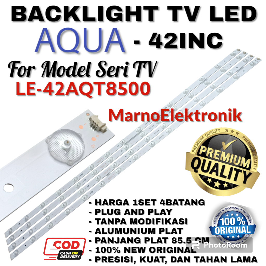 BACKLIGHT TV LED AQUA 42 INC INCH LE-42AQT8500 LE 42AQT8500 LE42AQT8500 LE42AQT 42AQT LAMPU LED BL 1