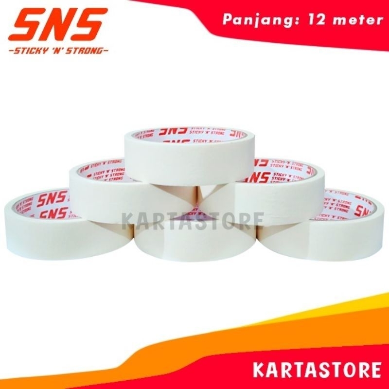 

Lakban Kertas Masking tape 24mm