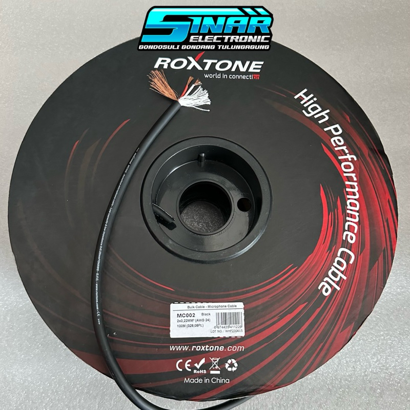 Kabel Mic ROXTONE MC002 / MC 002 Tembaga [ECER METERAN]