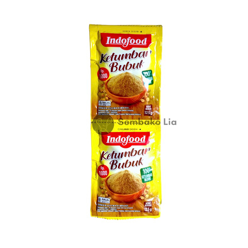

Indofood Ketumbar Bubuk 12.5gr Renteng Isi12pc Sachet