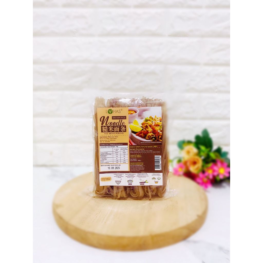

Lohas Brown Rice Noodle (Mee beraa perang)350g