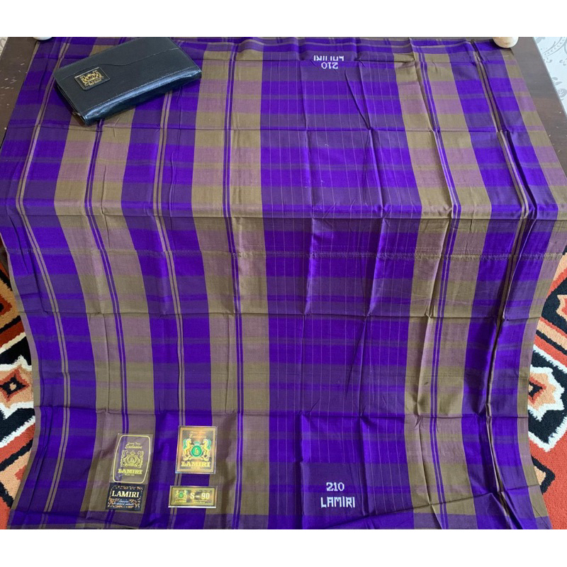 Sarung Lamiri KDT - ATBM Full Sutra Jahit Tengah | Lengkap dengan Tas