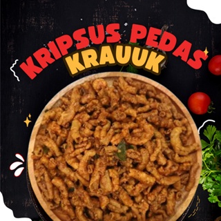 

Kripik usus pedas krauuk 1 Kg
