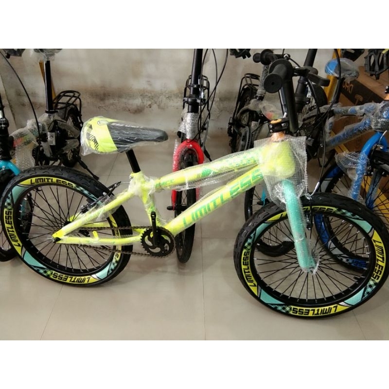 Sepeda BMX 20 inch LIMITLESS ( BAN JUMBO 3.0 )