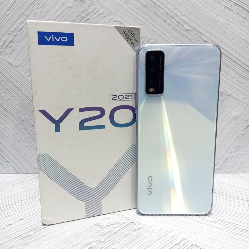 Vivo Y20 4/64 GB Handphone Second Bekas Fullset