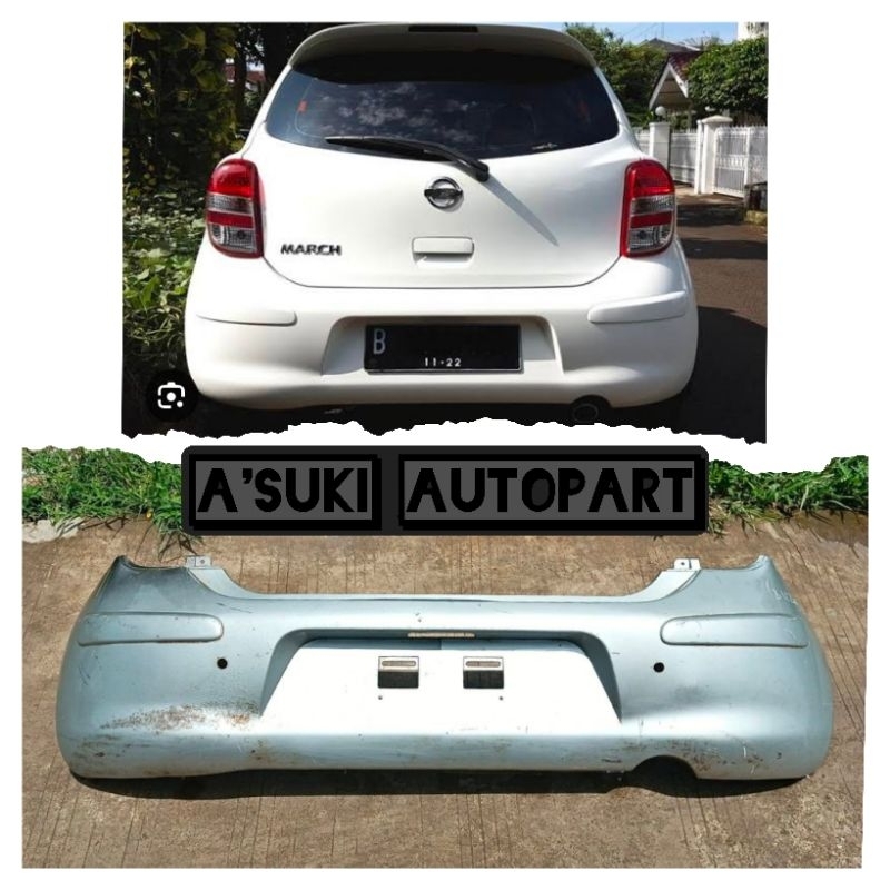 bumper bemper belakang Nissan March 2012-2015
