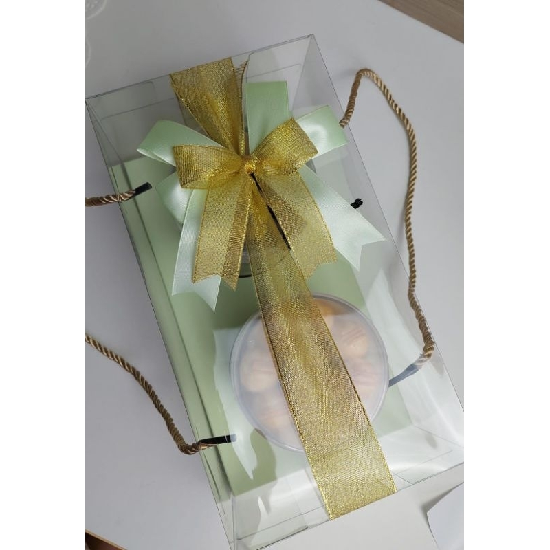 

MINIMAL ORDER 5PCS PITA Aplikasi Pita Hampers/kado/box/kotak/besek Satin Gold Silver Glitter
