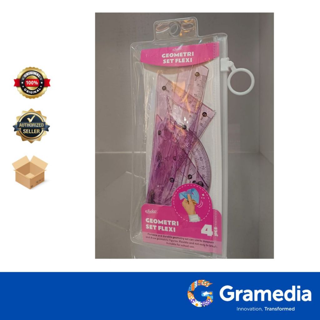 

Gramedia surabaya-Estudee geometric set flexi pink es-gr18510
