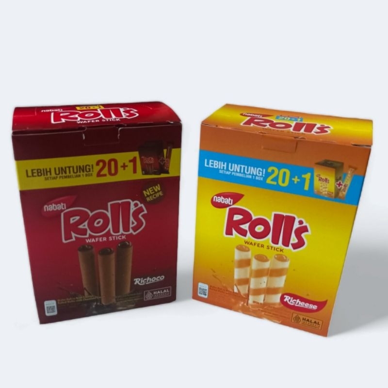 

Wafer Stick Nabati Rolls Roll's Box