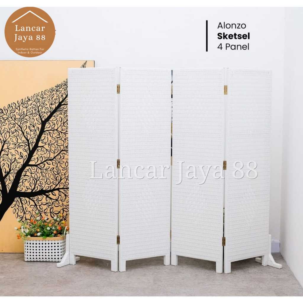 Sketsel Ruangan Rotan Sintetis 4 Pintu Terlaris