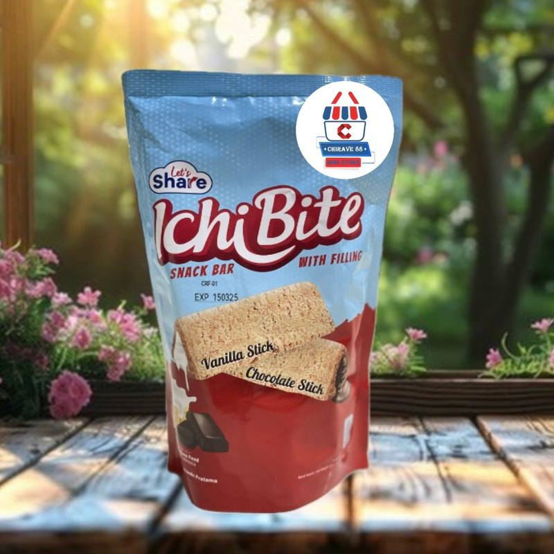 

Lets Share Ichi Bite Snack Bar with Filling - Vanilla Stick - Chocolate Stick Pouch