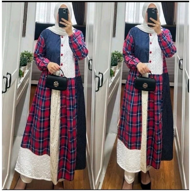 Gamis Midi Katun Jumbo Semut Ridd Calamary
