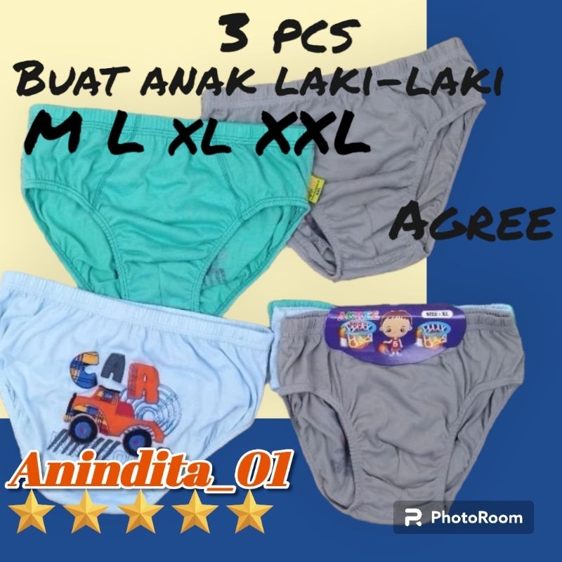 AGREE KIDS TAFT KIDS CELANA DALAM ANAK COWOK TF-100A M L XL
